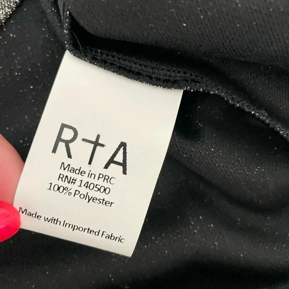 RtA Selma Sparkle cowl neck top - Picture 11 of 11